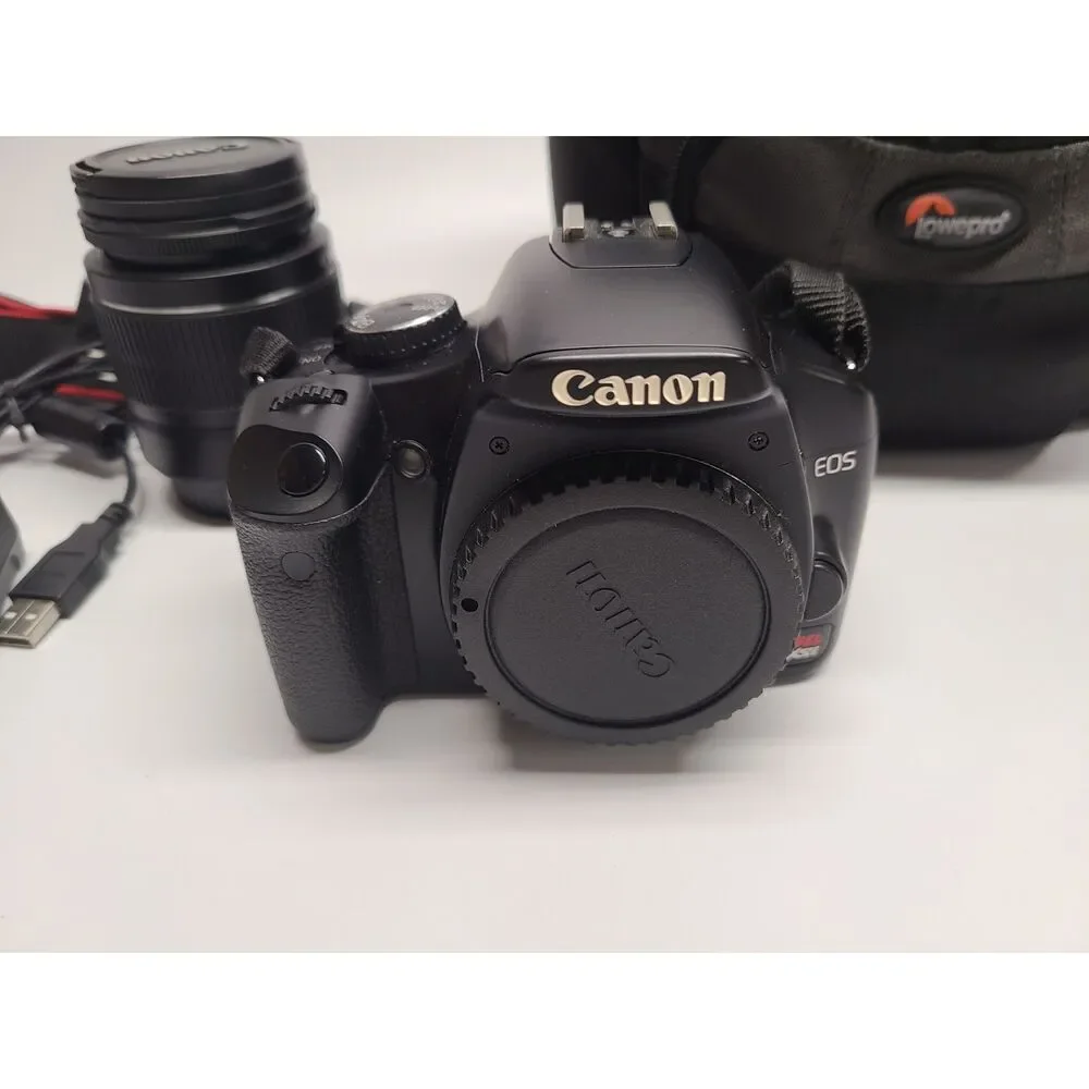 Canon Bundle Digital Rebel XSi 12.2 MP SLR Camera EF-S 18-55mm Zoom Lens Case
